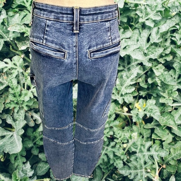 NWT L’AGENCE ‘Patton’ Skinny Cargo Jeans in “Solway” Size 23 - Picture 10 of 16